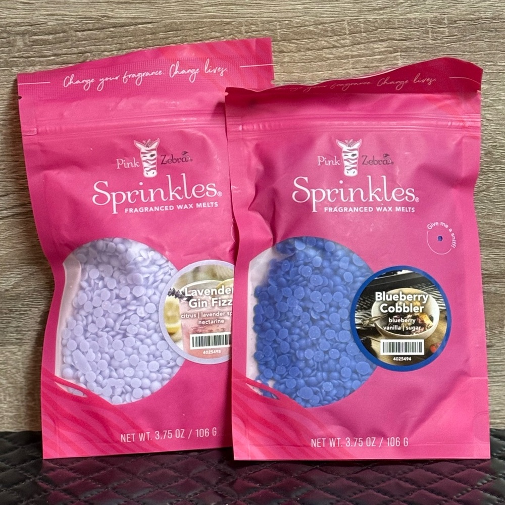 Pink Zebra Fragranced Wax Melts - Lavender Gin Fizz & Blueberry Cobbler
